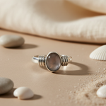 Load image into Gallery viewer, 925 Silver Rose Quartz Ring for Women | Gemstone Jewelry