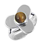 Load image into Gallery viewer, 925 Silver Tiger Eye Flower Ring for Women | Gift Jewelry