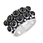 Load image into Gallery viewer, 925 Silver Black Stone Ring for Women | Statement Jewelry