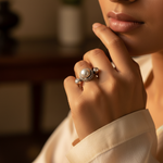 Load image into Gallery viewer, 925 Sterling Silver Pearl & Gemstone Ring for Women | Gift Jewelry