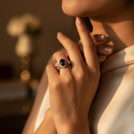 Load image into Gallery viewer, 925 Silver Amethyst Ring for Women | Gemstone Jewelry Gift