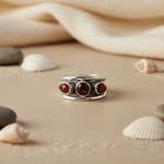 Load image into Gallery viewer, 925 Silver Carnelian Gemstone Ring for Women | Gift Jewelry