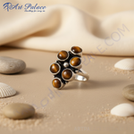 Load image into Gallery viewer, 925 Silver Tiger Eye Ring | Women's Gemstone Jewelry Gift