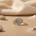 Load image into Gallery viewer, Silver Ring with Gemstones for Women | Cluster Ring