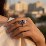 Load image into Gallery viewer, 925 Silver Oval Purple Stone Ring for Women | Gift Jewelry