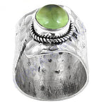 Load image into Gallery viewer, 925 Silver Green Gemstone Ring for Women | Statement Jewelry