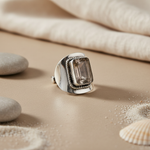 Load image into Gallery viewer, 925 Silver Smoky Quartz Ring | Women's Cocktail Jewelry