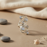 Load image into Gallery viewer, 925 Silver Moonstone Ring for Women | Statement Jewelry