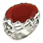 Load image into Gallery viewer, 925 Silver Carnelian Ring for Women | Statement Jewelry