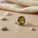 Load image into Gallery viewer, 925 Silver Peridot Ring for Women | Gemstone Jewelry Gift
