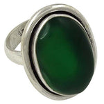 Load image into Gallery viewer, 925 Silver Green Onyx Ring for Women | Statement Jewelry
