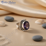 Load image into Gallery viewer, 925 Sterling Silver Amethyst Ring for Women | Gemstone Jewelry