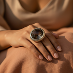 Load image into Gallery viewer, 925 Sterling Silver Smoky Quartz Ring | Women's Cocktail Ring