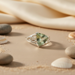 Load image into Gallery viewer, 925 Silver Green Amethyst Ring for Women | Gemstone Jewelry