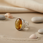 Load image into Gallery viewer, 925 Silver Citrine Cocktail Ring for Women | Gemstone Jewelry