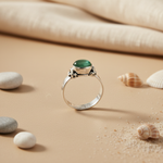 Load image into Gallery viewer, 925 Silver Green Gemstone Ring for Women | Gift Jewelry