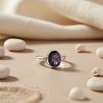 Load image into Gallery viewer, 925 Sterling Silver Iolite Ring for Women | Gemstone Jewelry