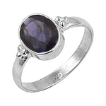 Load image into Gallery viewer, 925 Sterling Silver Iolite Ring for Women | Gemstone Jewelry
