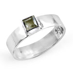 Load image into Gallery viewer, 925 Silver Green Gemstone Ring for Women | Modern Jewelry