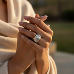 Load image into Gallery viewer, Silver Ring with Cubic Zirconia Stones | Women's Fashion Ring