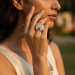 Load image into Gallery viewer, 925 Sterling Silver White Topaz Ring for Women | Fashion Jewelry