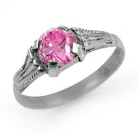 Load image into Gallery viewer, Silver Pink Gemstone Ring for Women | Sterling Silver Ring