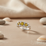 Load image into Gallery viewer, 925 Silver Yellow Sapphire Ring for Women | Gemstone Jewelry