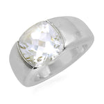 Load image into Gallery viewer, Silver Cubic Zirconia Ring for Women | Statement Jewelry