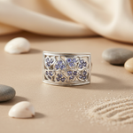Load image into Gallery viewer, Silver Tanzanite Ring for Women | Gemstone Ring Jewelry