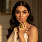 Load image into Gallery viewer, gold plating Peridot Cluster Ring for Women | Gemstone Jewelry