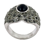 Load image into Gallery viewer, 925 Silver Black Gemstone Ring for Women | Cocktail Jewelry