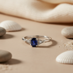 Load image into Gallery viewer, 925 Silver Blue Sapphire Ring for Women | Gemstone Jewelry