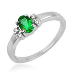Load image into Gallery viewer, 925 Silver Emerald Ring for Women | Gemstone Jewelry