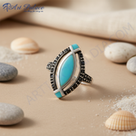 Load image into Gallery viewer, 925 Silver Turquoise Ring for Women | Statement Jewelry