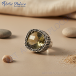 Load image into Gallery viewer, 925 Silver Smoky Quartz Ring | Women's Cocktail Ring