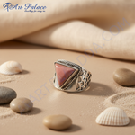 Load image into Gallery viewer, 925 Silver Pink Opal Ring for Women | Statement Jewelry