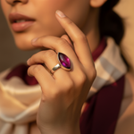 Load image into Gallery viewer, 925 Silver Pink Gemstone Ring for Women | Gift Jewelry
