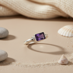 Load image into Gallery viewer, 925 Silver Amethyst Ring for Women | Gemstone Jewelry Gift