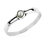 Load image into Gallery viewer, 925 Silver Pearl Ring for Women | Minimalist Jewelry