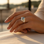 Load image into Gallery viewer, 925 Sterling Silver Moonstone Ring for Women | Gift Jewelry