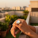 Load image into Gallery viewer, Silver Moonstone Ring for Women | Sterling Silver Jewelry