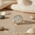 Load image into Gallery viewer, Silver Moonstone Ring for Women | Sterling Silver Jewelry