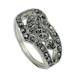 Load image into Gallery viewer, 925 Silver Black Gemstone Ring for Women | Cocktail Ring