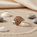 Load image into Gallery viewer, 925 Silver Garnet Gemstone Ring for Women | Cocktail Ring