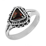 Load image into Gallery viewer, 925 Silver Triangle Gemstone Ring for Women | Gift Jewelry