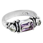 Load image into Gallery viewer, 925 Silver Amethyst Ring for Women | Gemstone Jewelry