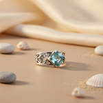 Load image into Gallery viewer, 925 Silver Blue Topaz Ring for Women | Gemstone Jewelry