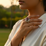 Load image into Gallery viewer, 925 Sterling Silver Red Jasper Ring for Women | Gemstone Jewelry