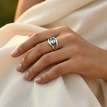 Load image into Gallery viewer, 925 Silver Blue Topaz Ring for Women | Gemstone Jewelry
