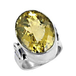 Load image into Gallery viewer, 925 Silver Citrine Cocktail Ring for Women | Gemstone Jewelry